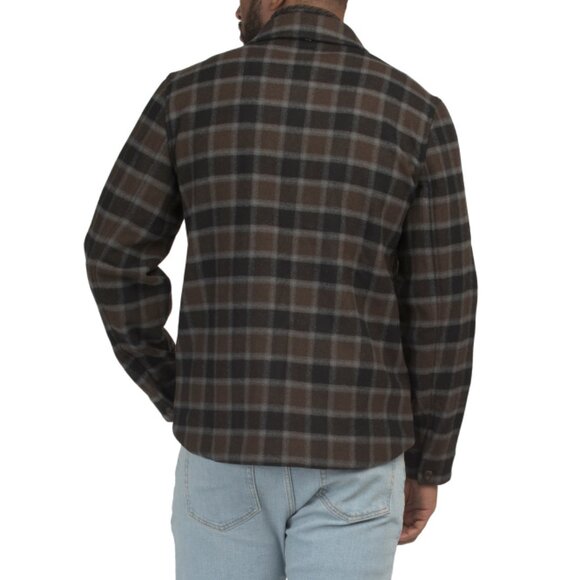 BILLY REID Olive Multi Wool Blend Mo Shirt Jacket - Picture 2 of 2